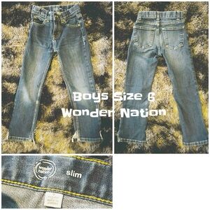 Wonder Nation Boys Slim Fit Blue Jeans